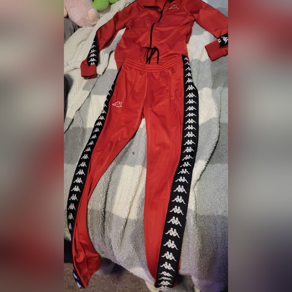 Red Kappa track suit
